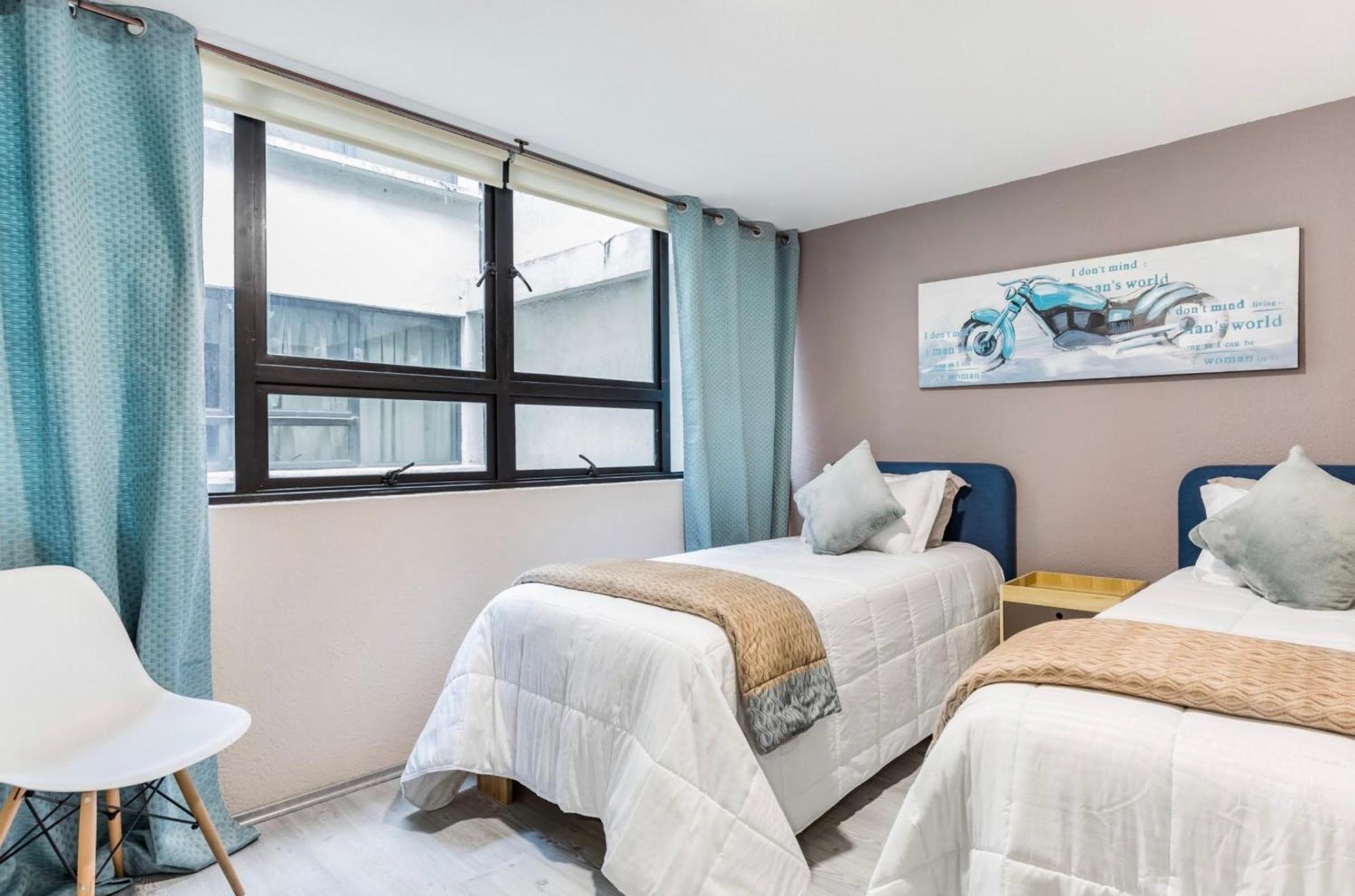 Cozy Roma Norte Flat - Parking- Wifi - Sleeps 6 Mexikóváros Kültér fotó